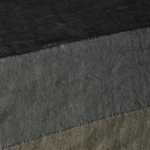 Urban Outfitters Pins Needles Evening Cocktail Scarf Scarves Black Tan Tassel - Picture 6 of 10